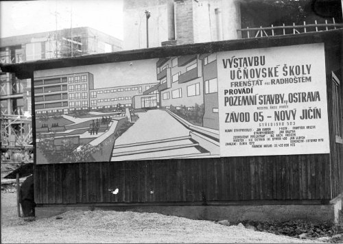 Výstavba učňovské školy na Mariánské ulci (1972-1976)