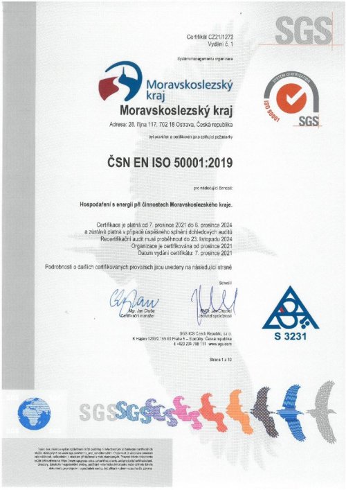Certifikace ČSN EN ISO 50001:2019