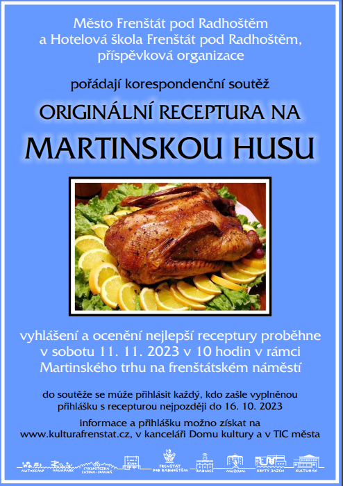 Korespondenční soutěž MARTINSKÁ HUSA 2023