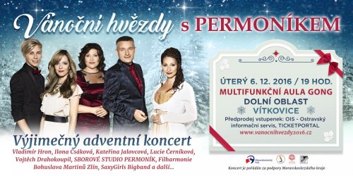 Vánoční hvězdy s PERMONÍKEM 2016